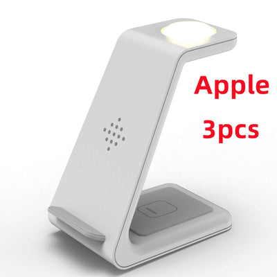3 In 1 Fast Charging Station Wireless Charger Stand Wireless Quick Charge Dock For Phone Holder eprolo