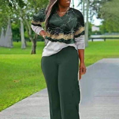 Independent Station Ladies Fashion Casual Printing Suit eprolo