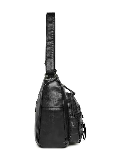 Multi Pockets PU Leather Shoulder Bag eprolo