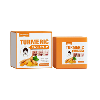 Turmeric Face Soap, Face Repair Gentle Cleansing, Fade Spots And Smooth Fine Lines Cleaner Soap eprolo