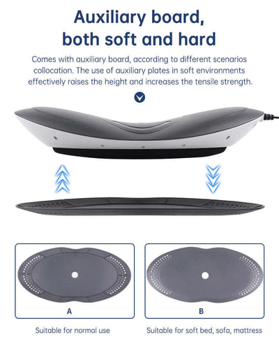 Waist Massager Lumbar Traction Inflatable Hot Compress Back Cervical Stretcher Massage Air Pressure Reduce Relief Pain eprolo