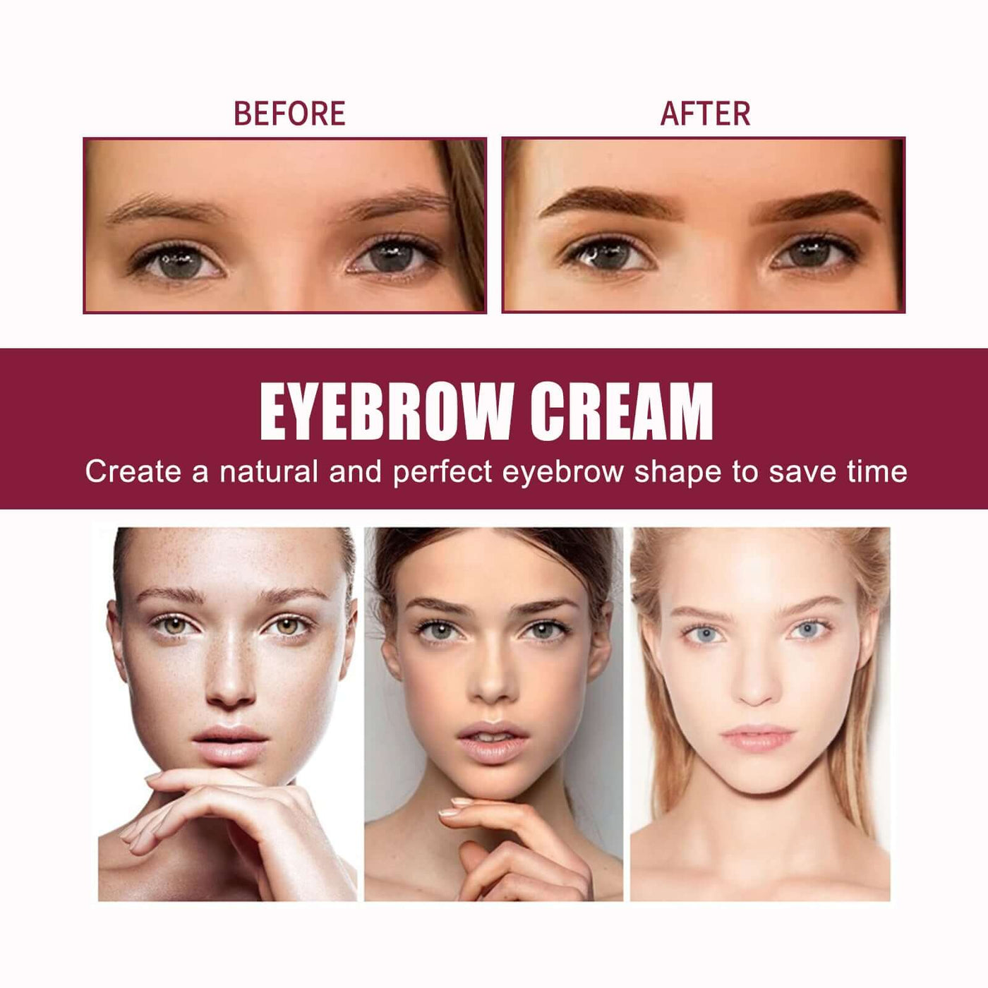 Multifunctional Eyebrow Brush Set, Filling Shaping Tinted Eyebrows Smooth Eye Brow Makeup Set eprolo