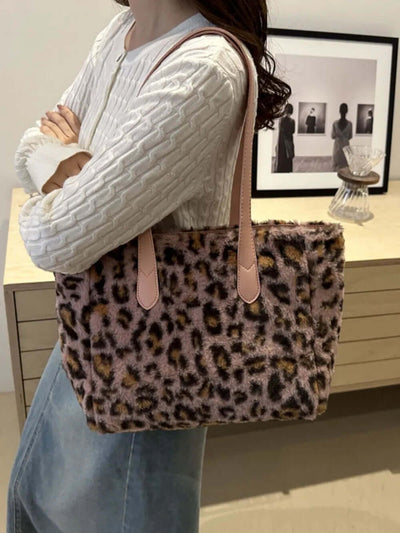 Leopard Fluff Tote Bag eprolo