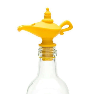Creative silicone Aladdin lamp wine pouring device kitchen oil pouring nozzle leak proof sealing plug spiral type wine eprolo