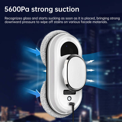 5600Pa Smart Window Cleaning Robot   Auto-Guided, Remote-Controlled Glass Cleaner for Home Use eprolo