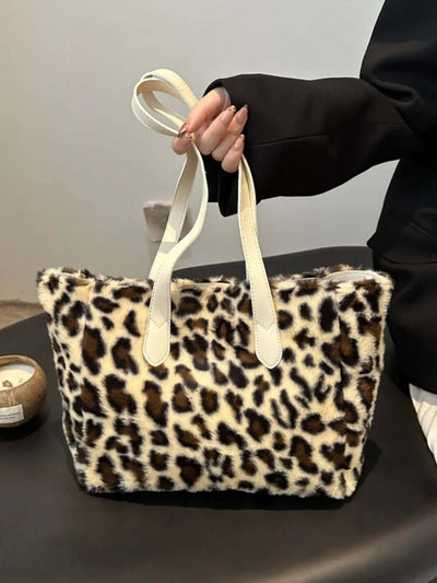Leopard Fluff Tote Bag eprolo