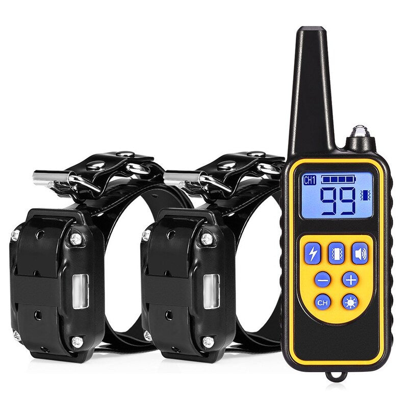 Dog training supplies - bark control device. The collar features electric shock and vibration for training. eprolo