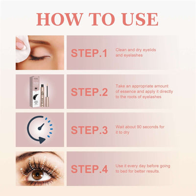 Mascara Natural Seamless Curl Length, Jet Black, Thick, Beautiful Lash Moisturizing Condition eprolo