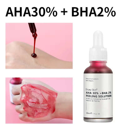 Hot Sell Natural Organic AHA 30% BHA 2% Serum Deep Peeling Exfoliating Solution Skin Facial Serum eprolo