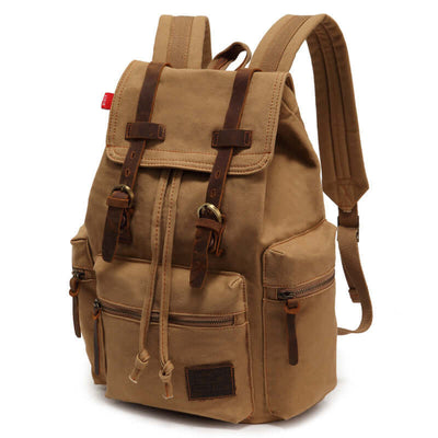 Men's And Women's Canvas Backpack 15.6 Inches Large Capacity Astrazona