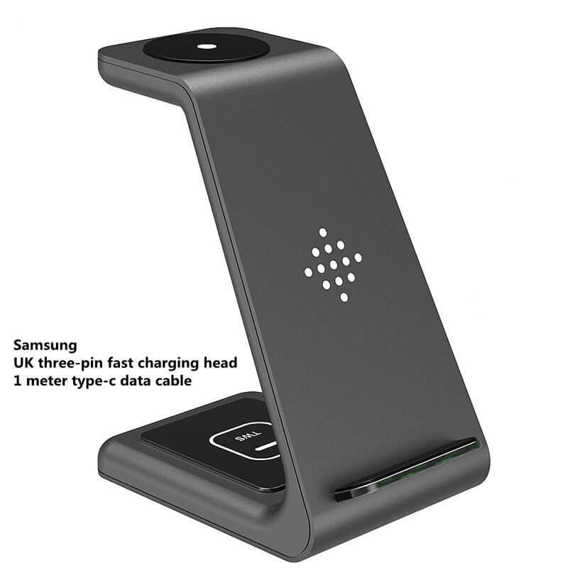 3 In 1 Fast Charging Station Wireless Charger Stand Wireless Quick Charge Dock For Phone Holder eprolo