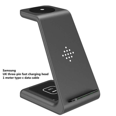 3 In 1 Fast Charging Station Wireless Charger Stand Wireless Quick Charge Dock For Phone Holder eprolo