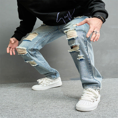 Retro Casual High Street Wide Leg Jeans eprolo
