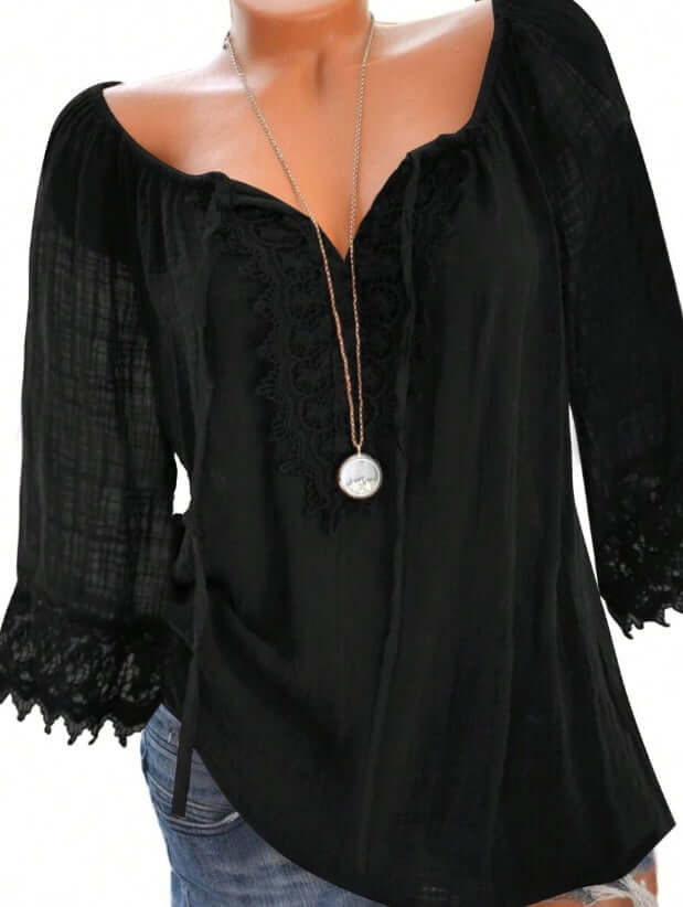 Ladies' Lace Long-sleeved Top eprolo