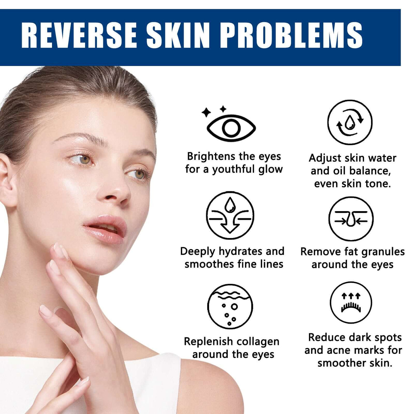 Collagen Black Circle Eye Cream, Reduces Lines Moisturizes And Repairs Skin Eye Cream eprolo