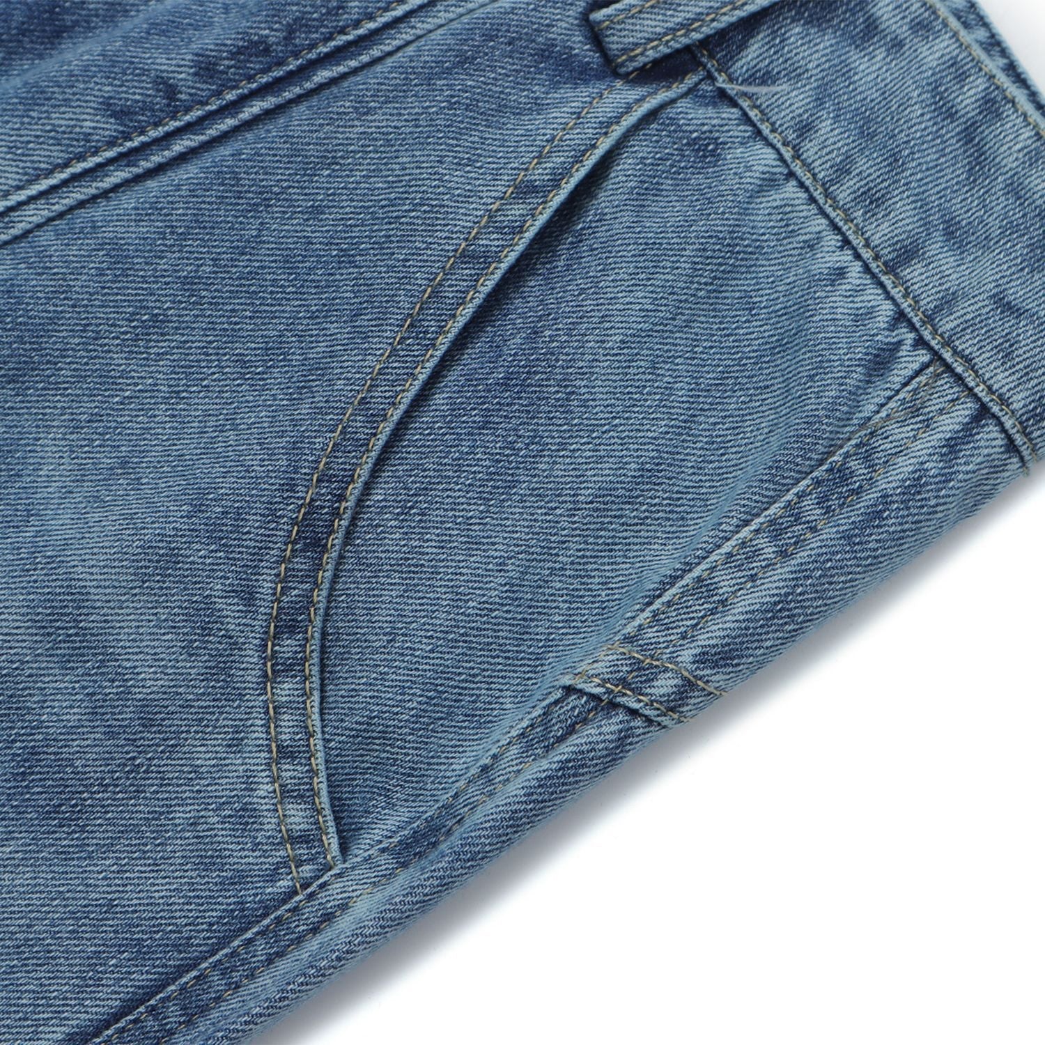 American Street Neutral Loose Retro Light-colored Jeans eprolo
