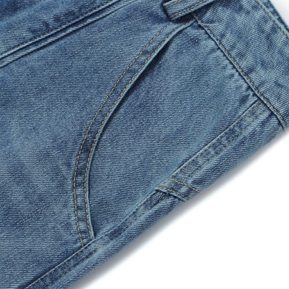 American Street Neutral Loose Retro Light-colored Jeans eprolo
