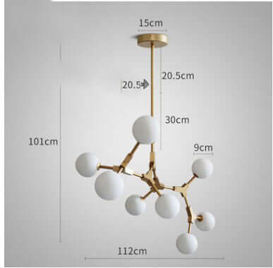 Dining Lamp Bedroom Bar Designer Magic Bean Chandelier eprolo