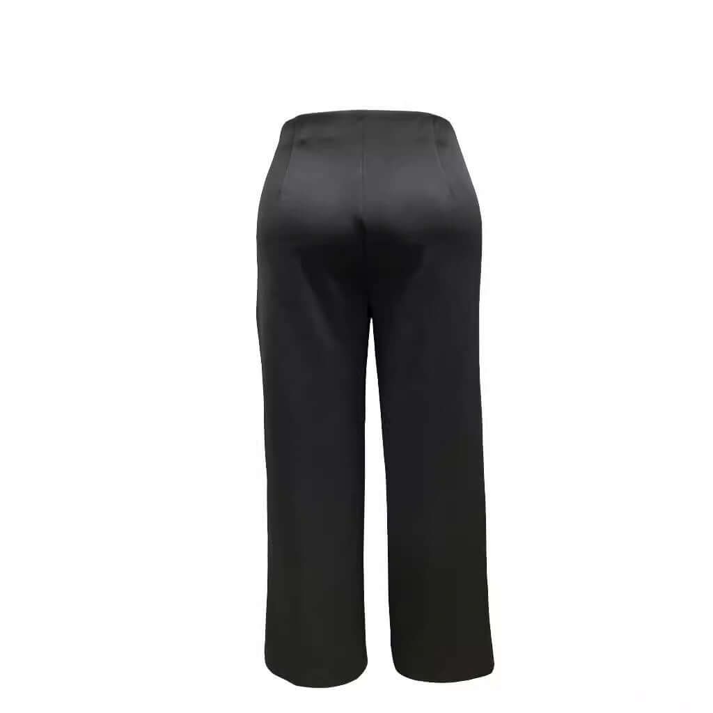 Plus Size Women's Casual Tight Straight-leg Trousers eprolo
