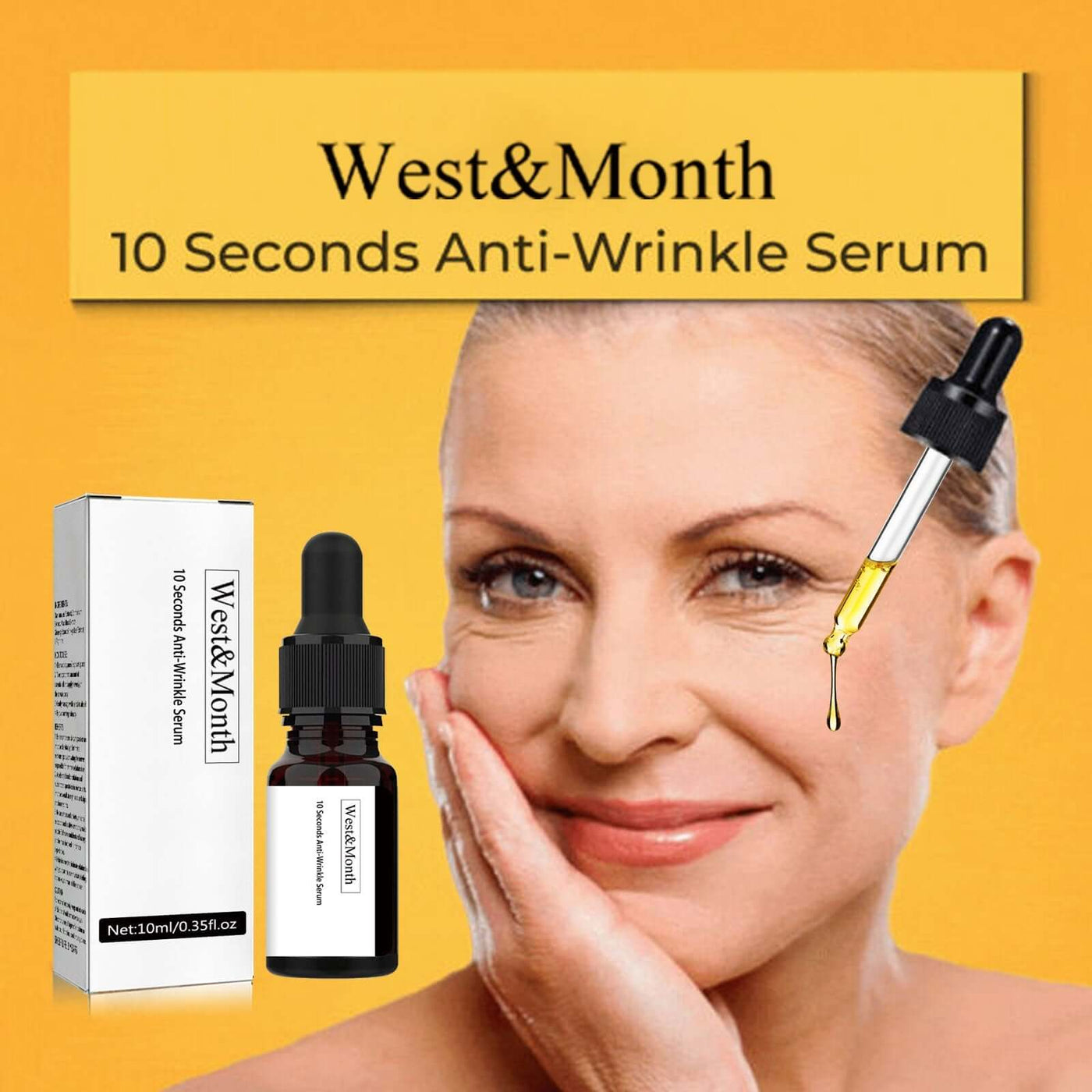10 Seconds Anti-Wrinkle Serum, Hydrating Firming Skin Care Anti-wrinkle Serum eprolo