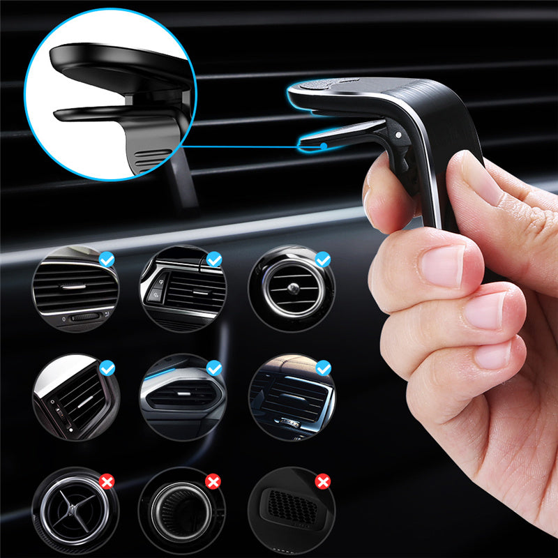 Car Magnet Magnetic Air Vent Mount Holder Magnetic Car Phone Holder Stand 360 Metal Car Air Vent Magnet Stand In Car GPS Mount Holder eprolo