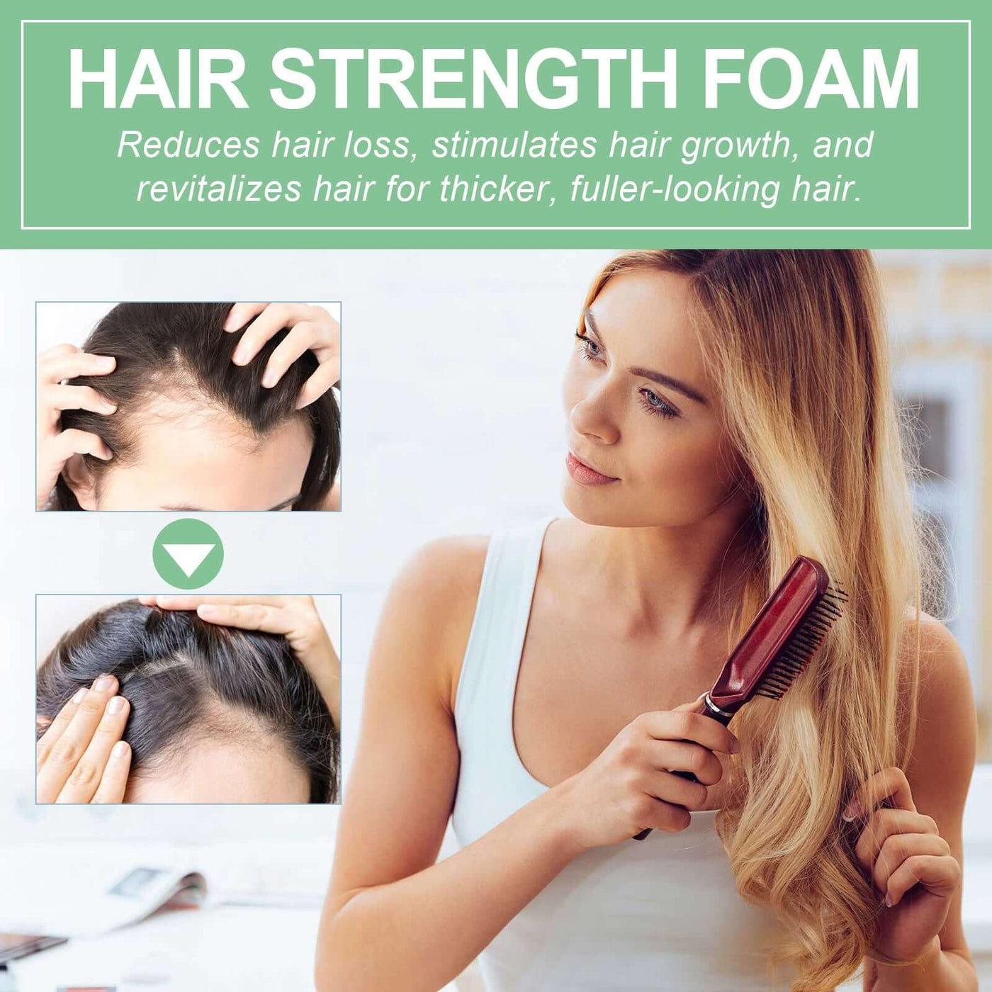 Strengthening Roll On Hair Essential Oil, Scalp Massage Moisturizing Hair Roots Thickening Hair Care Ball Essential Oil eprolo
