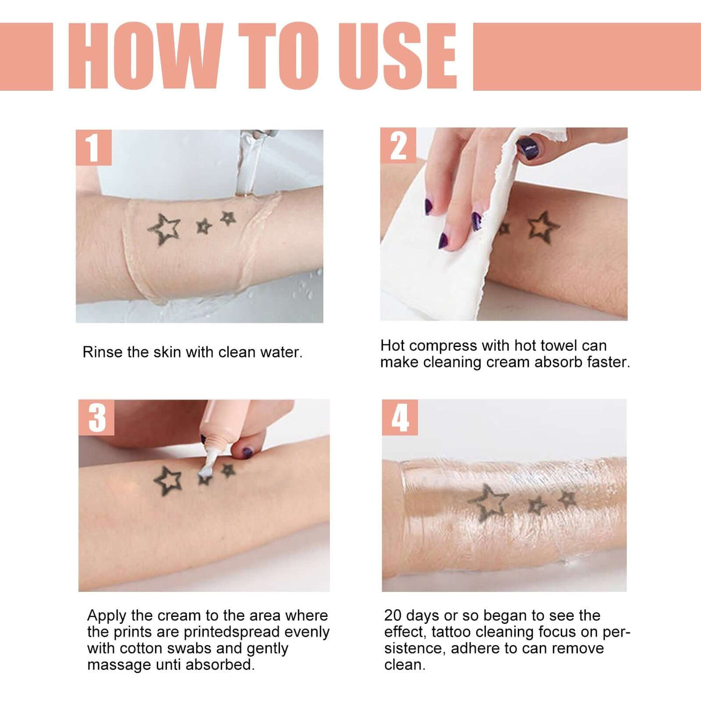Print Remover, Plant Essence Tattoo Fade Fading Clean And Lighten Eyeliner Cleaning Cream eprolo
