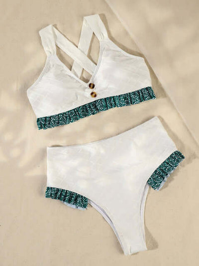 Women Floral Swimsuit  Summer Bikini Set eprolo