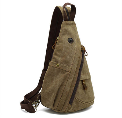 Men's Canvas Chest Bag Large Capacity Leisure eprolo