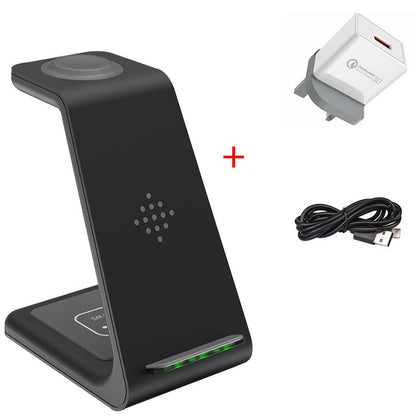 3 In 1 Fast Charging Station Wireless Charger Stand Wireless Quick Charge Dock For Phone Holder eprolo