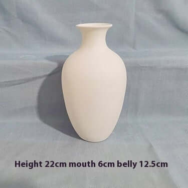 High White Billet Vase Painted DIY eprolo
