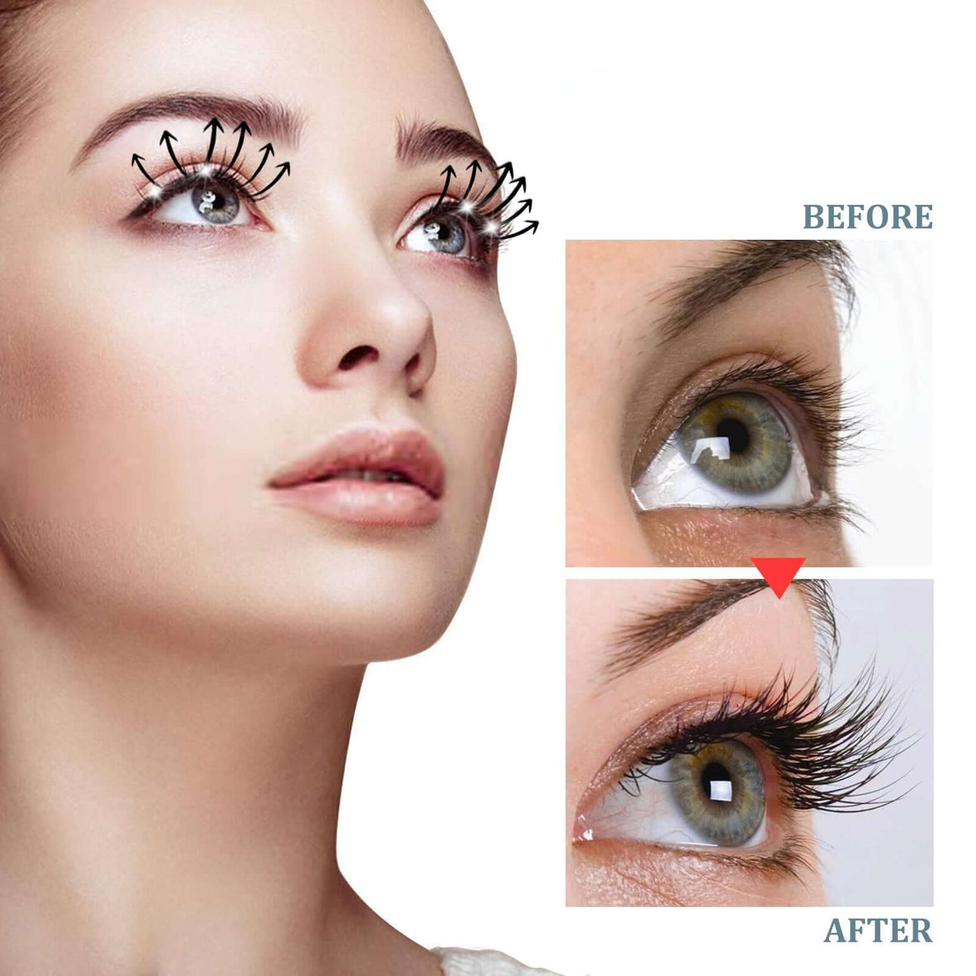 Mascara Black Curling Eyelash Natural Eyebrow Mascara Moisturizing Traceless Lengthening Mascara eprolo