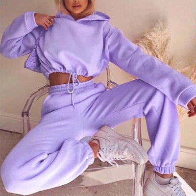 Jogging Suits For Women 2 Piece Sweatsuits Tracksuits Sexy Long Sleeve HoodieCasual Fitness Sportswear eprolo