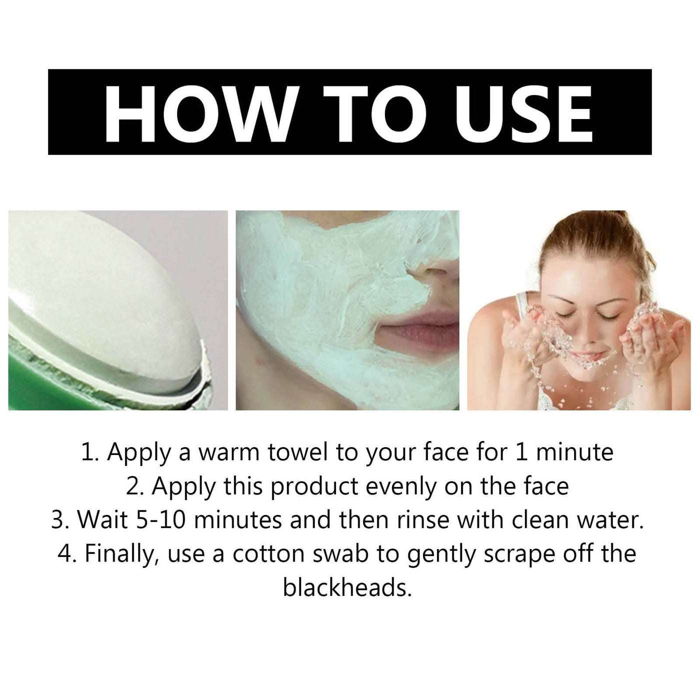 Blackhead Cleansing Mud Mask Cleans Blackhead Skin Oil, Tightens Pores, Cleans And Moisturizes Skin eprolo