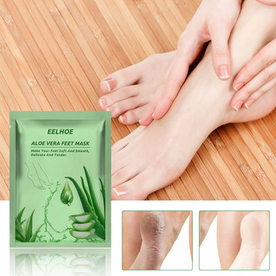 Aloe Vera Foot Mask, Moisturizing Anti-Cracking, Dead Skin Removal, Tender Skin Care Foot Mask eprolo