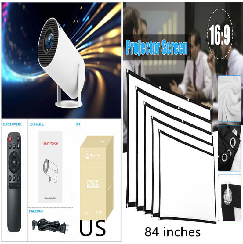 HY300 Pro Projector Home Theater Entertainment Portable Small Projector eprolo
