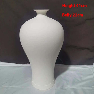 High White Billet Vase Painted DIY eprolo