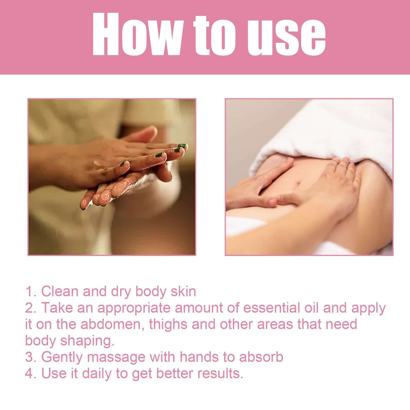 Body Shaping Essential Oil, Massage Firming Body Shaping Beauty Care Essential Oil eprolo