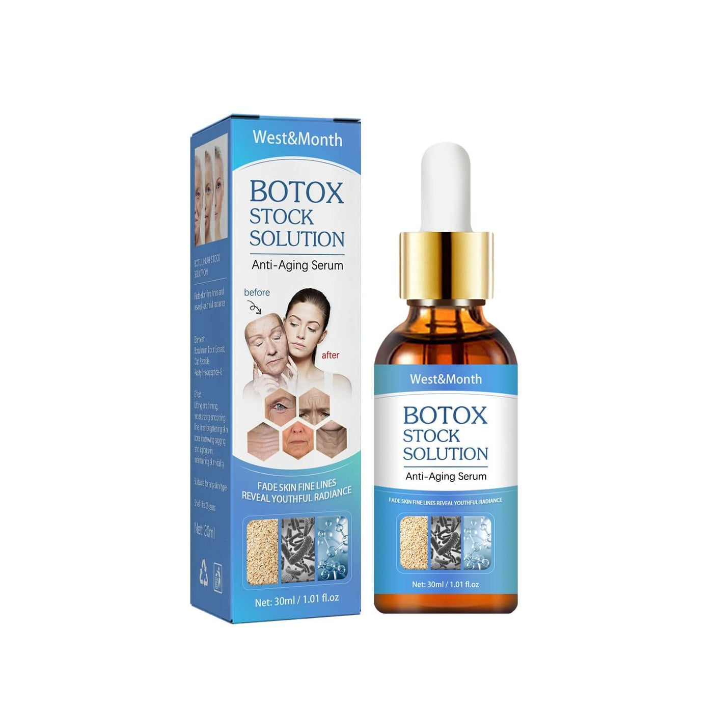 Anti-Aging Collagen Serum with Nicotinamide, Vitamin C, Hyaluronic Acid - Reduce Dark Spots, Cleanse & Tighten Skin eprolo