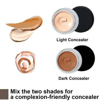 EELHOE Tattoo concealer waterproof brightening cover tattoo scar birthmark scar invisible two-color concealer eprolo