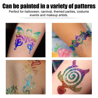 Flash Tattoo Skin Glue Painting Eye Makeup Glitter Glitter Face Body Skin Tattoo Glue eprolo