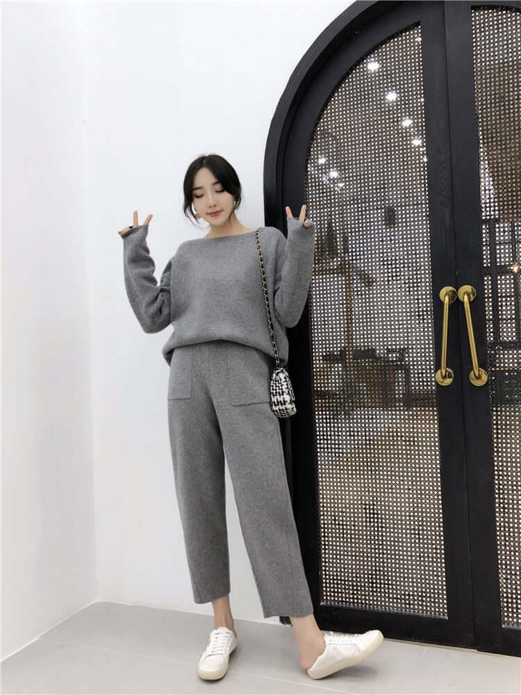 Thin Knit Pants Casual Pants Fashion Suit Women eprolo