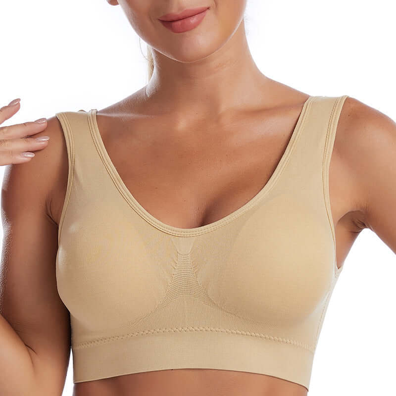 Women's Running Shockproof Gathering Sports Bra eprolo