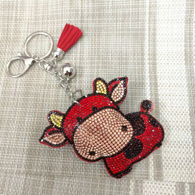 Flannel Diamond Keychain Zodiac Accessories eprolo