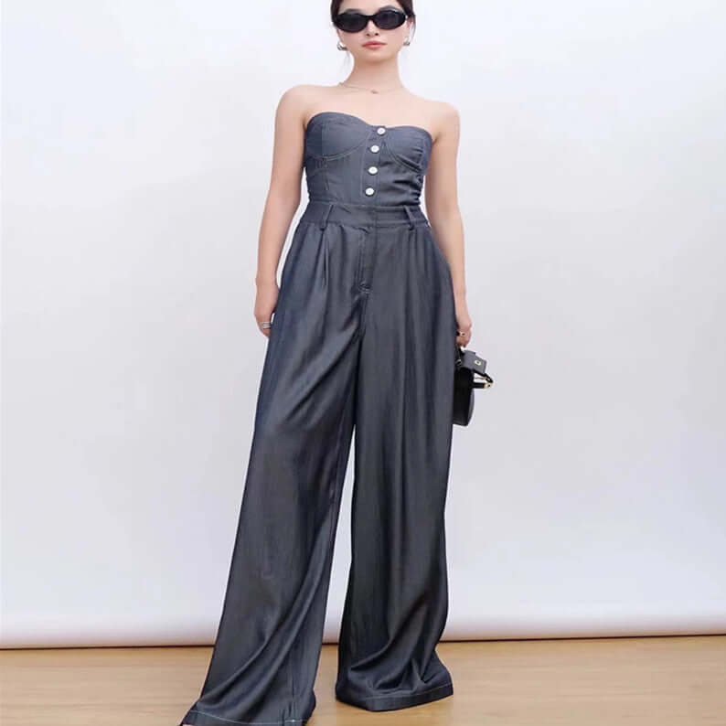 Women's Light Luxury Small Crowd Bra Jumpsuit eprolo