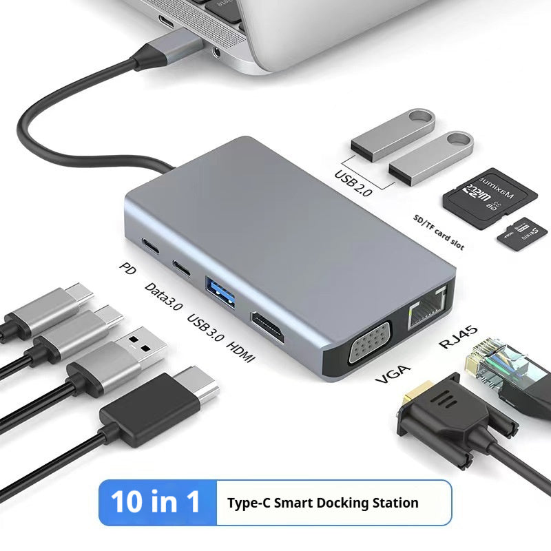 Type-c 7-in-1 Expansion Dock HDMI Projection Screen Usb Hub30 Multi-function Cable Seperater eprolo