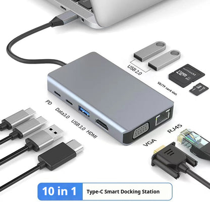 Type-c 7-in-1 Expansion Dock HDMI Projection Screen Usb Hub30 Multi-function Cable Seperater eprolo