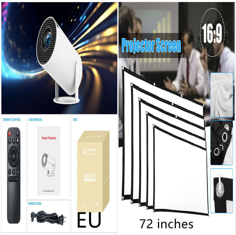 HY300 Pro Projector Home Theater Entertainment Portable Small Projector eprolo