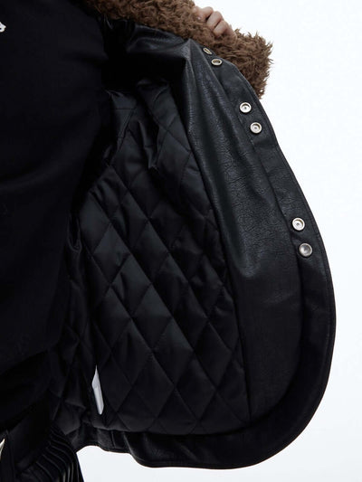 Vintage Lamb Fleece PU Fur Coat eprolo