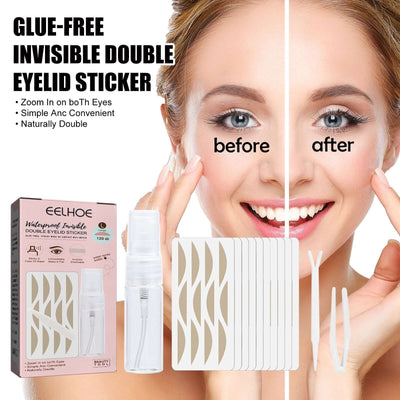 Lace Non-trace Double Eyelid Tape, Natural Non-trace Non-glue Lace Double Eyelid Tape eprolo